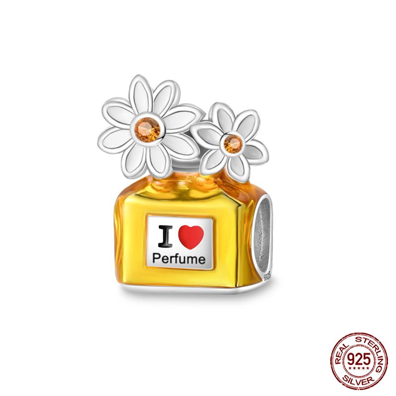 Copper Golden Series Star Moon Pyramid Sunflower Charms Beads Fit Qikaola Original Bracelet Luxury Diy Jewelry Gift