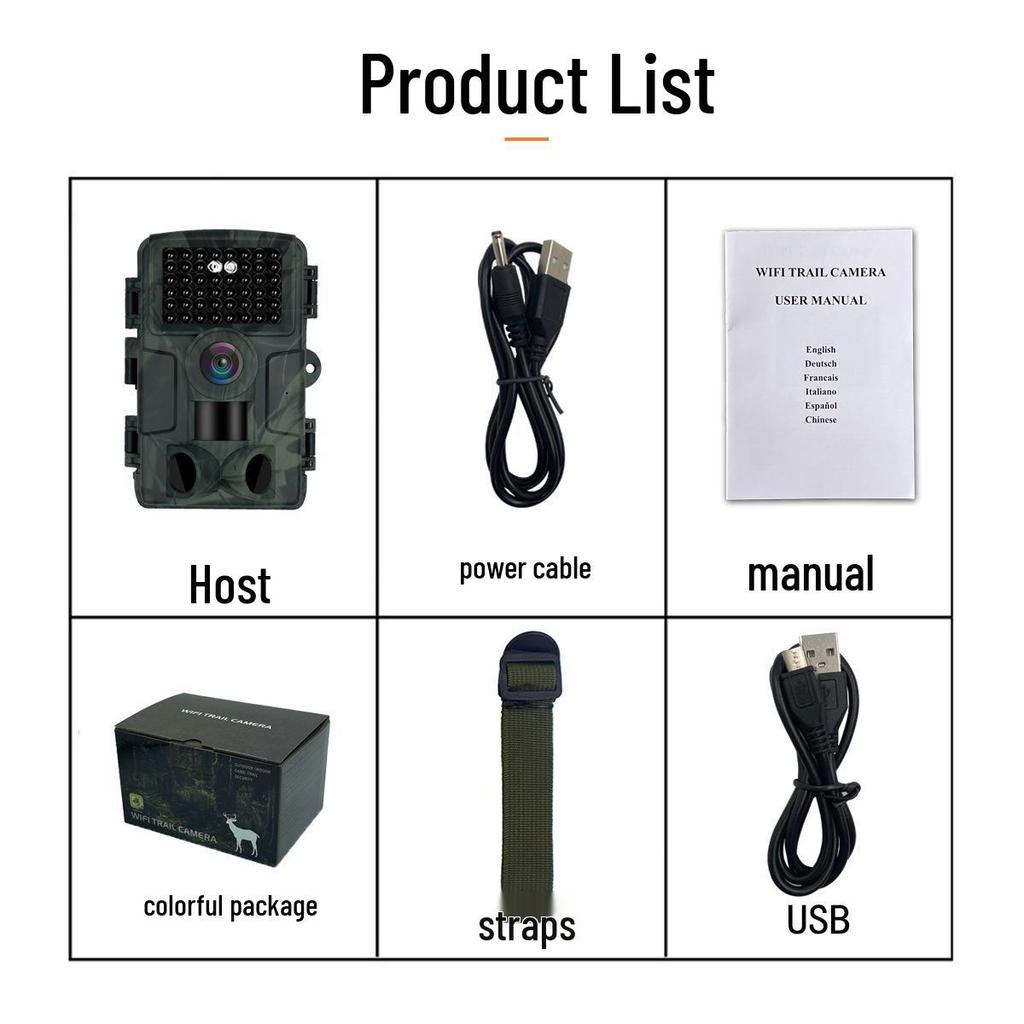 PR4000WIFI Bluetooth-Connected Infrared Night Vision Outdoor Wildlife Camera