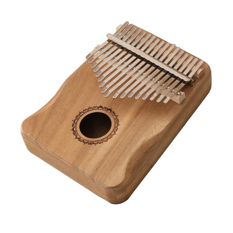 African Mbira Finger Thumb Piano Solid Piano Instrument for Children Men Women Educational Musical Toy for w/ Instructio