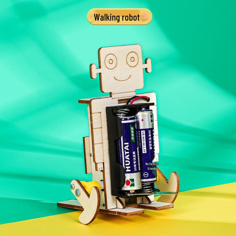 DIY Walking Robot Science Kit for Kids: Handmade Crafts & Educational Experiment Supplies