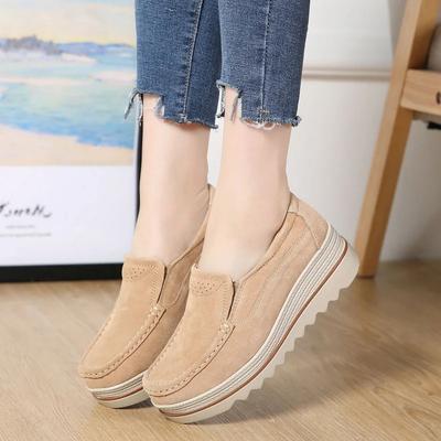 Fashion Women Flats Shoes Woman Platform Slip On Flats Sneakers Women Suede Ladies Tenis Loafers Moccasins Casual Shoes 2025