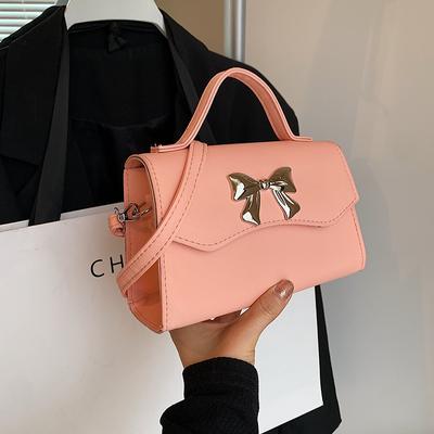 Gentle Niche Design Versatile Bow Handbag 2025 Spring and Summer New Versatile Ins Messenger Bag Small Square Bag