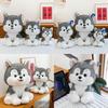 Plush Husky Dog Toy With Short Pile Fabric For Kids And Collectors