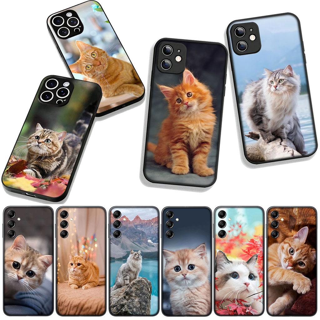 Cover for Motorola Moto G04 G13 G14 G22 G23 G20 G32 G34 G35 G64 G82 G84 G53 G60 G72 E14 E15 E13 E22 E20 Phone Case Kitten Cat