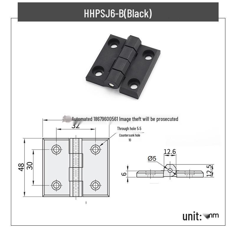 Zhirui Resin Butterfly Hinges: HHPSJ6-B/W, HHPSJ8-B/W, HHPSJ845-B/W