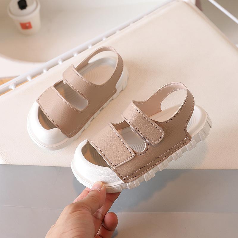 Sandalias Infantiles 2025 Verano Nuevo Puntera Cerrada Unisex Suela Blanda Zapatos de Playa para Niño Pequeño