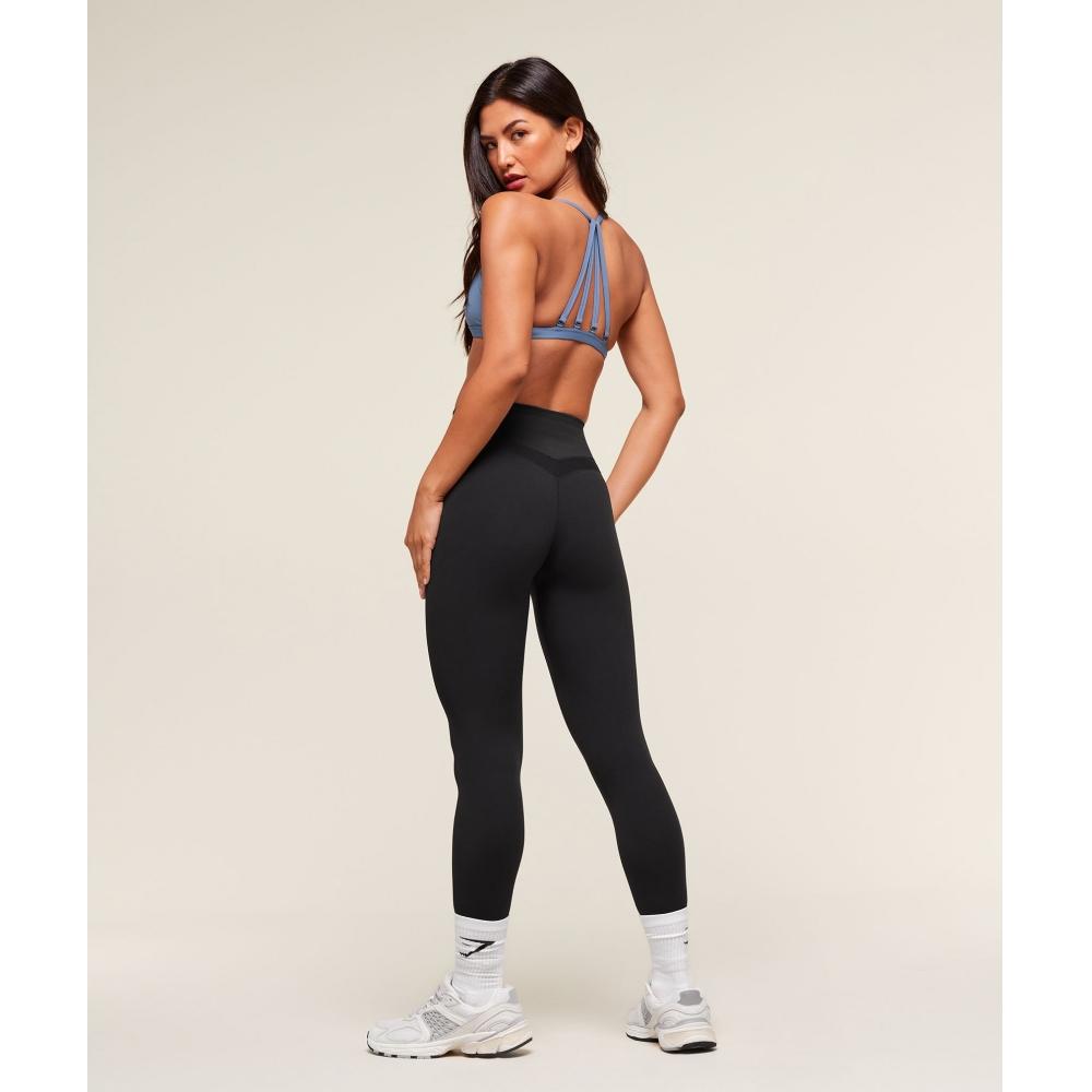 Gymshark Minimal Sports Bra Worn Blue B3a2j Udr1