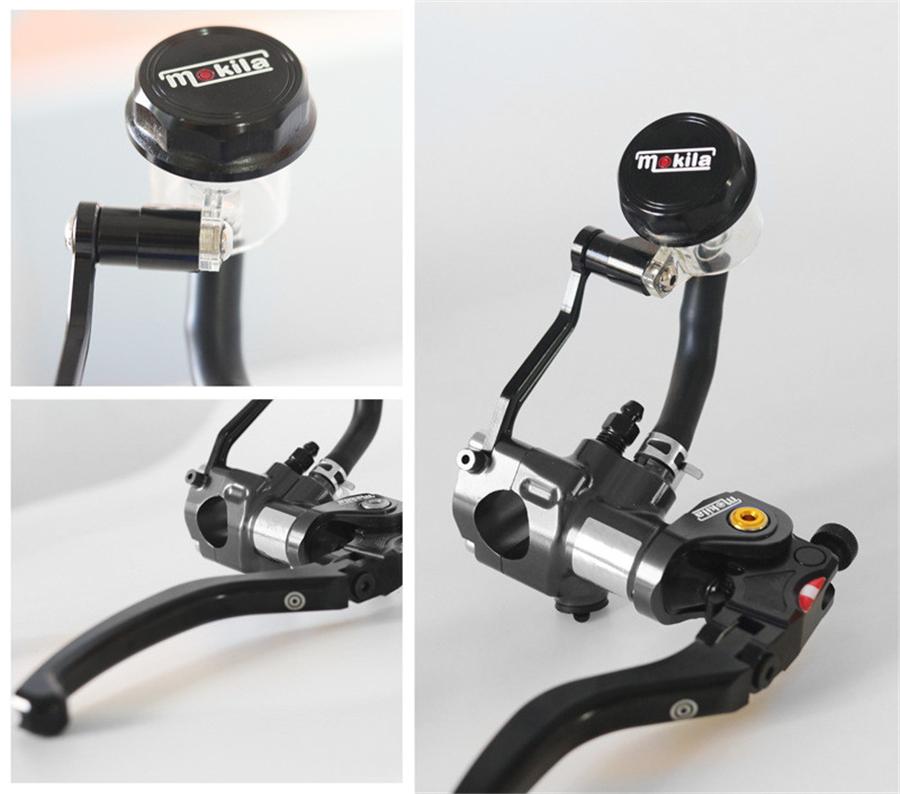 Pair CNC 17.5 RCS Motorcycle Brake Master Cylinder Cable Clutch Radial Brake Pump 22mm Universal For Honda Yamaha Kawasaki Suzuki