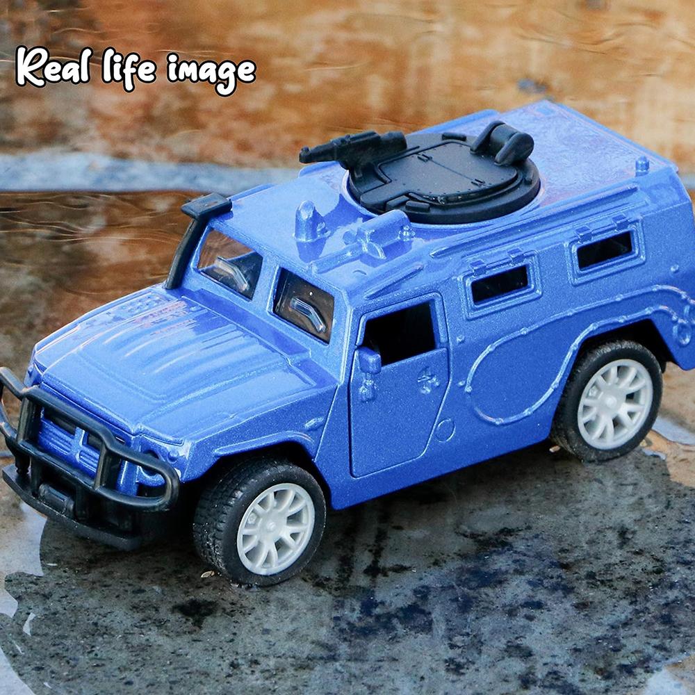 Armored Vehicle Tank Pull Back Car Toys for Kids Diecast Model Car with Opening Doors Car Vehicle Toy for Girls Boys