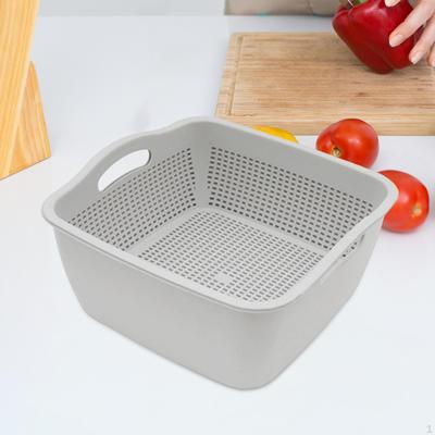 Layer Fruit and Vegetable Washing Basket with Drainage System