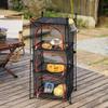 Multifunctional Outdoor Folding Drying Net with Stand – Insect-Proof for Camping, Clothes, Fruits, Vegetables, and Fish.