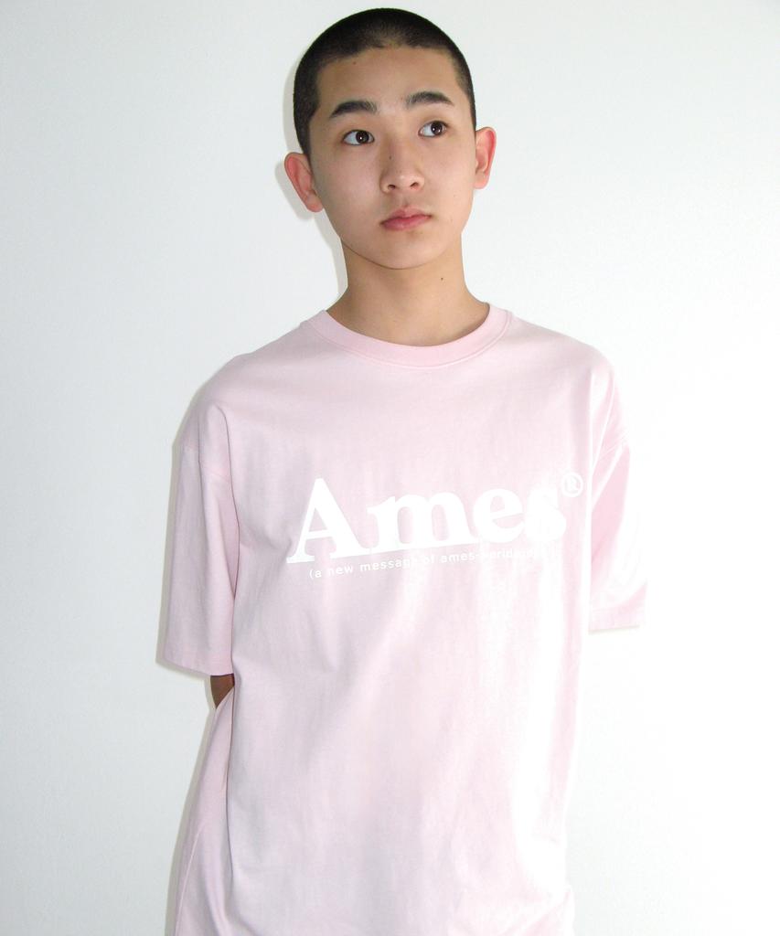 AMES-WORLDWIDE Basic Logo Tee Pink