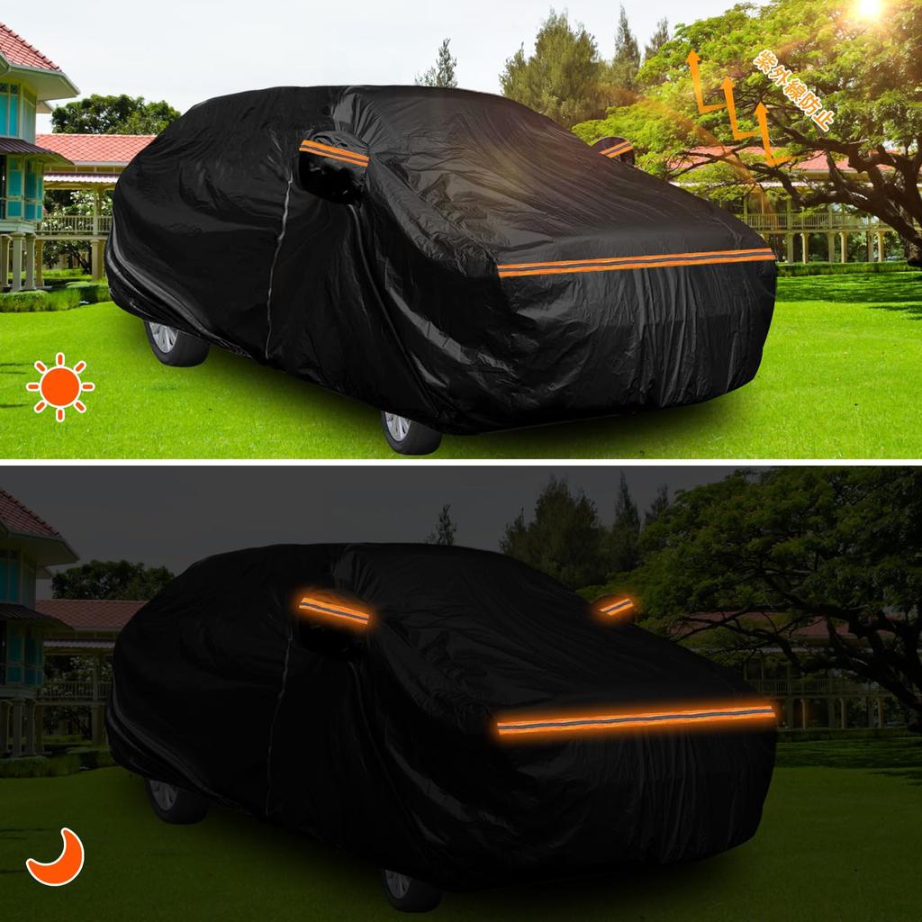 Tusamika Car Cover for Honda Vezel Body Thick Oxford UV Yellow Includes Elastic Windproof Suitable for All Quality Guaranteed RU1-RU4 RV3-RV6