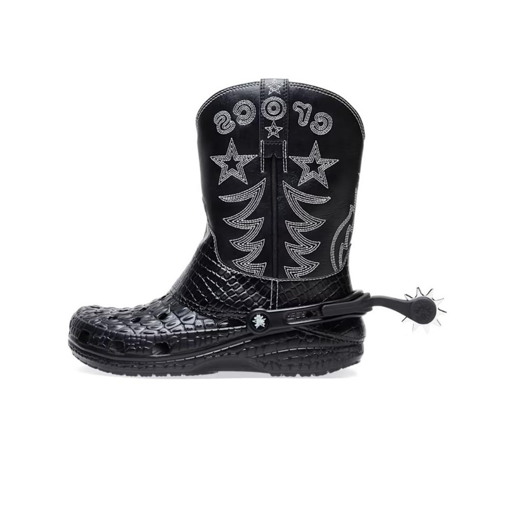 Crocs Classic Cowboy Boot Black