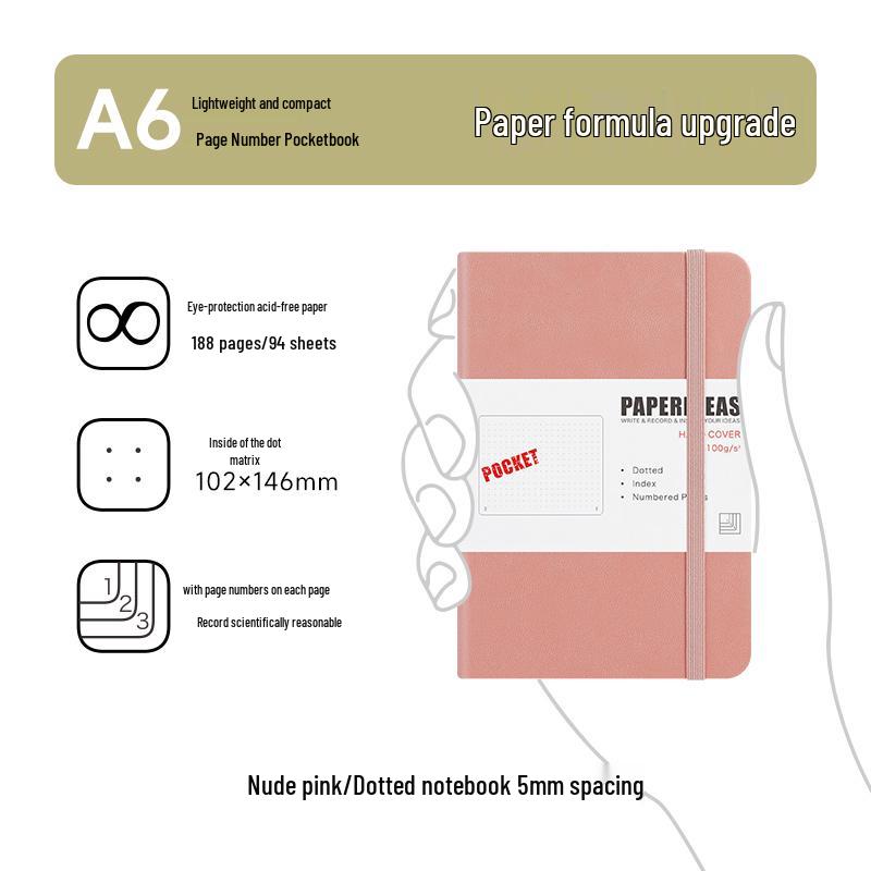 A6 Taschenkarten Mini Notizbuch: Tragbares Kurzschrift-Tagebuch & Reporter-Journal