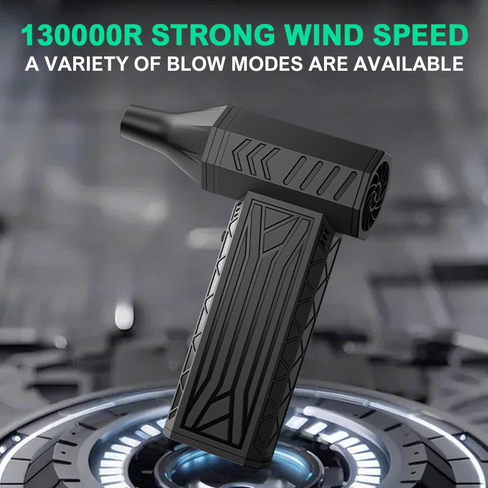 Powerful Air Blower 250000RPM Mini Turbo Jet Fan High Speed Turbo Violent Fan Brushless Motor Handheld Duct Fan PC Cleaning Tool