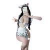 Sex lingerie sexy playful cute cow maid uniform seduction cute cosplay no-take seduction suit