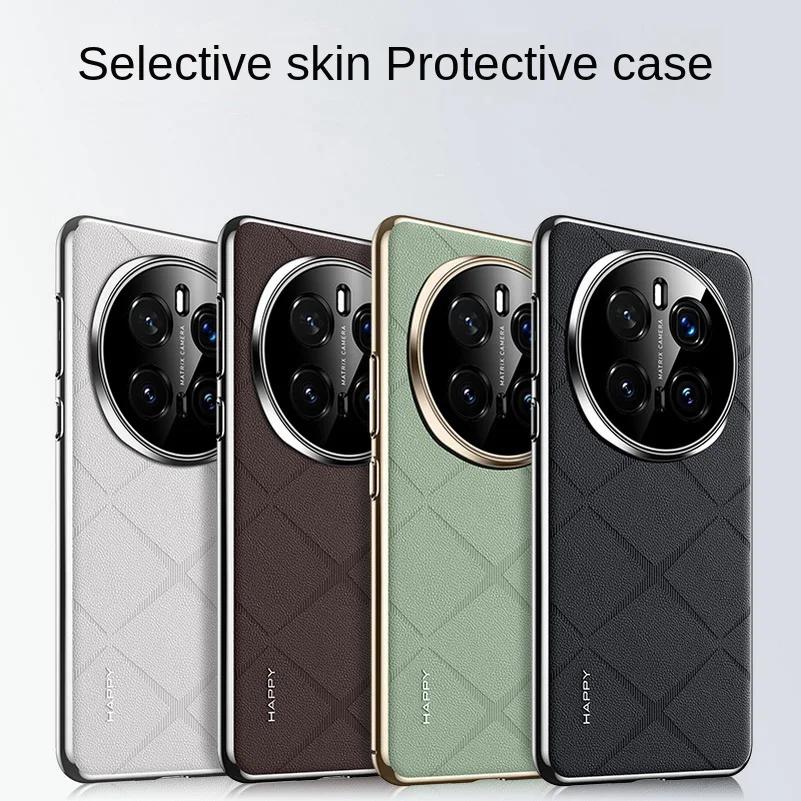 Case For Honor Magic 7 Lite Plating Leather Cases for Huawei Honor Magic7 Pro 6 Pro Magic 6 RSR Shockproof Hard Bumper Shell