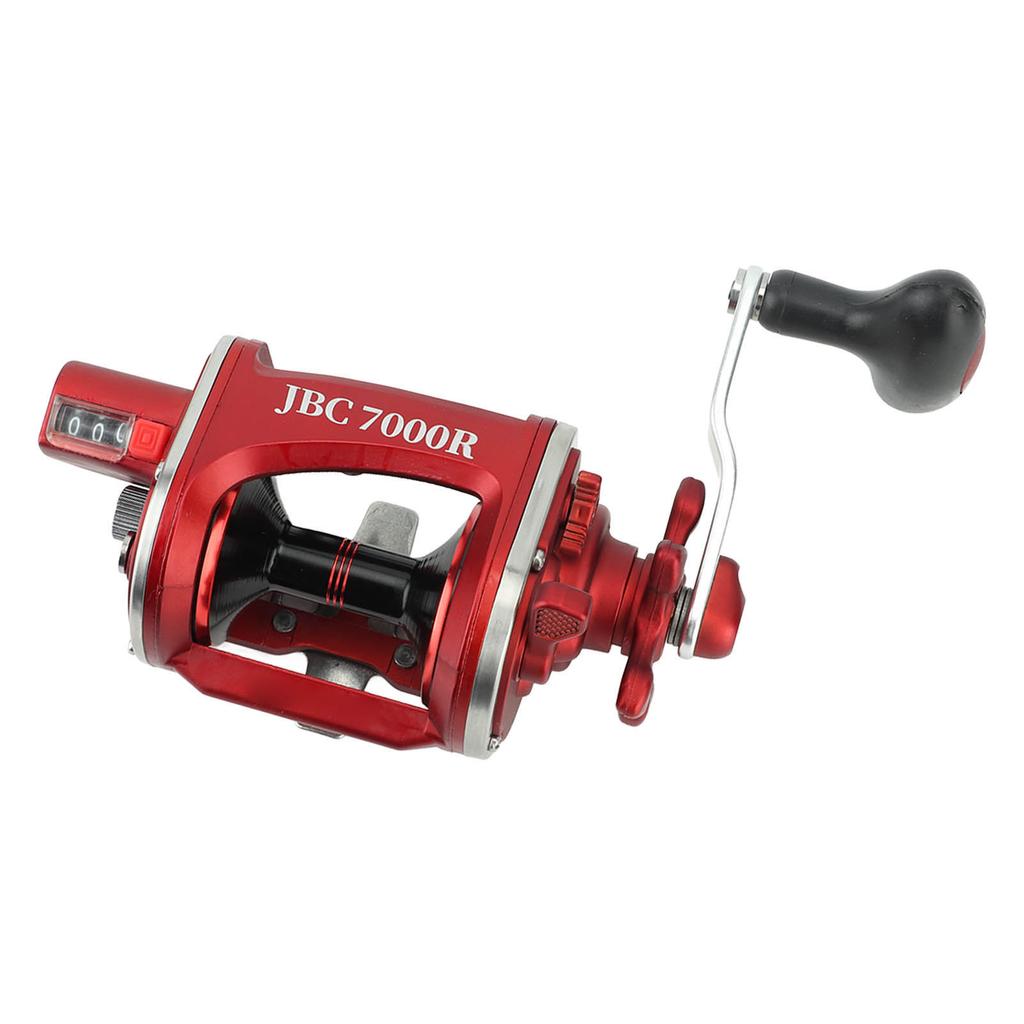 Baitcasting Fishing Reel with Number Display Metal Fishing Line Wheel for River Lake JBC7000R