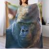 Gorilla Look Plaid Zachte Woondecoratie Deken voor Bank Slaapkamer