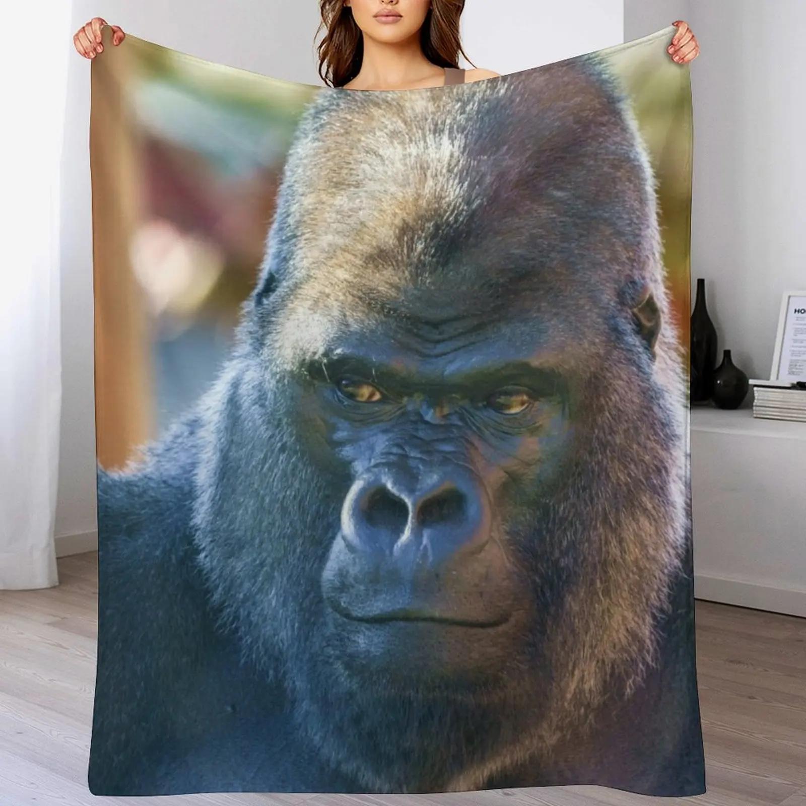 

Gorilla Look Throw Blanket Soft Home Decor Blanket for Couch Bedroom 102x76cm(40x30in)