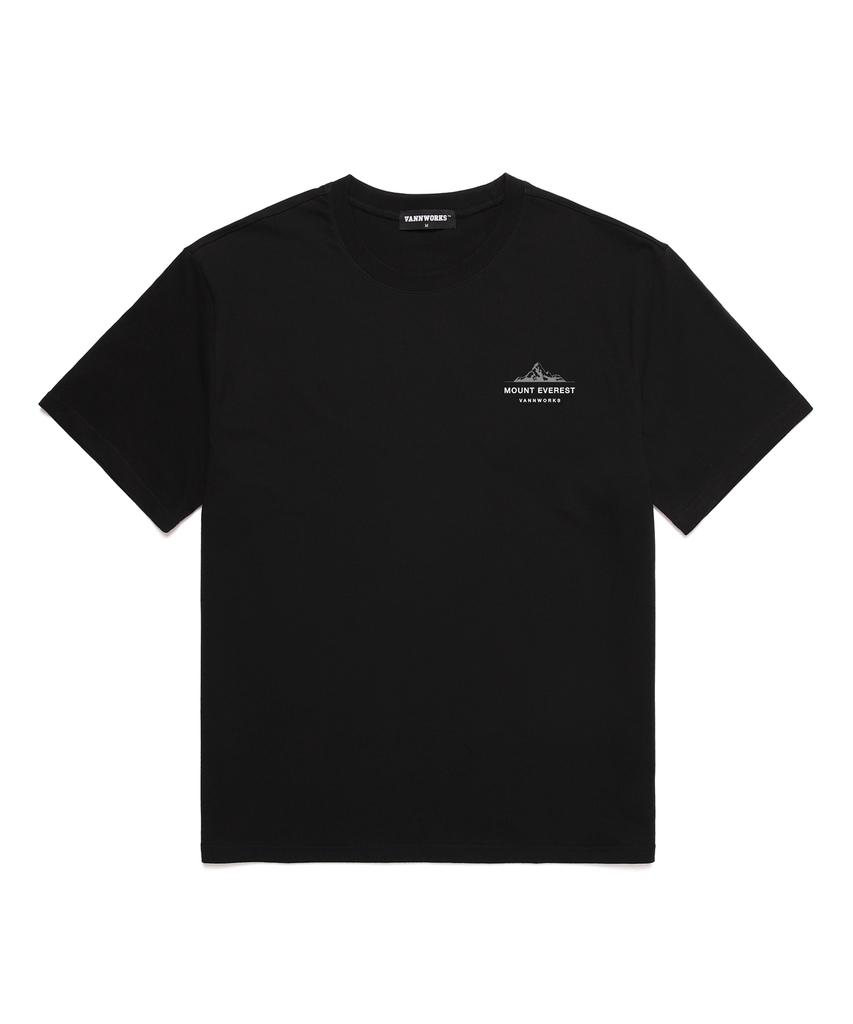 VANNWORKS Mount Everert Oversized Short Sleeve T-Shirt (Vncts237) Black