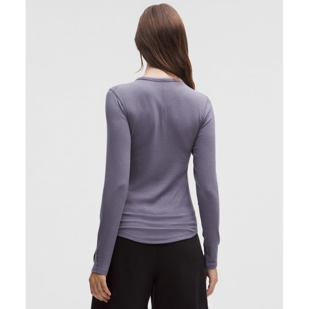 Lululemon Hold Tight Long Sleeve Shirt Grape Mist