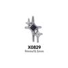 10Pcs 3D Star Alloy Rhinestone Nail Art Charms Gold/Silver Shiny Glitter Diamond Press on Nails Manicure DIY Decorations