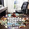GTA Office Round Area Rug, Indoor Mat Suitable For Office,Bedroom Living Room Home Decor, Room Deco A0908165
