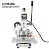 ZONESUN ZS-100C Digital Hot Foil Stamping Machine Leather Embossing Heat Pressing Machine For Wood PVC Paper Custom Logo Stamp