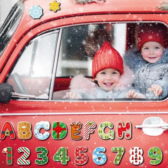 Kids Educational Refrigerator Magnet Alphabet Number Fruit Animal Preschool Learning Home Kitchen Whiteboard Locker Fridge Magnetic Decoration