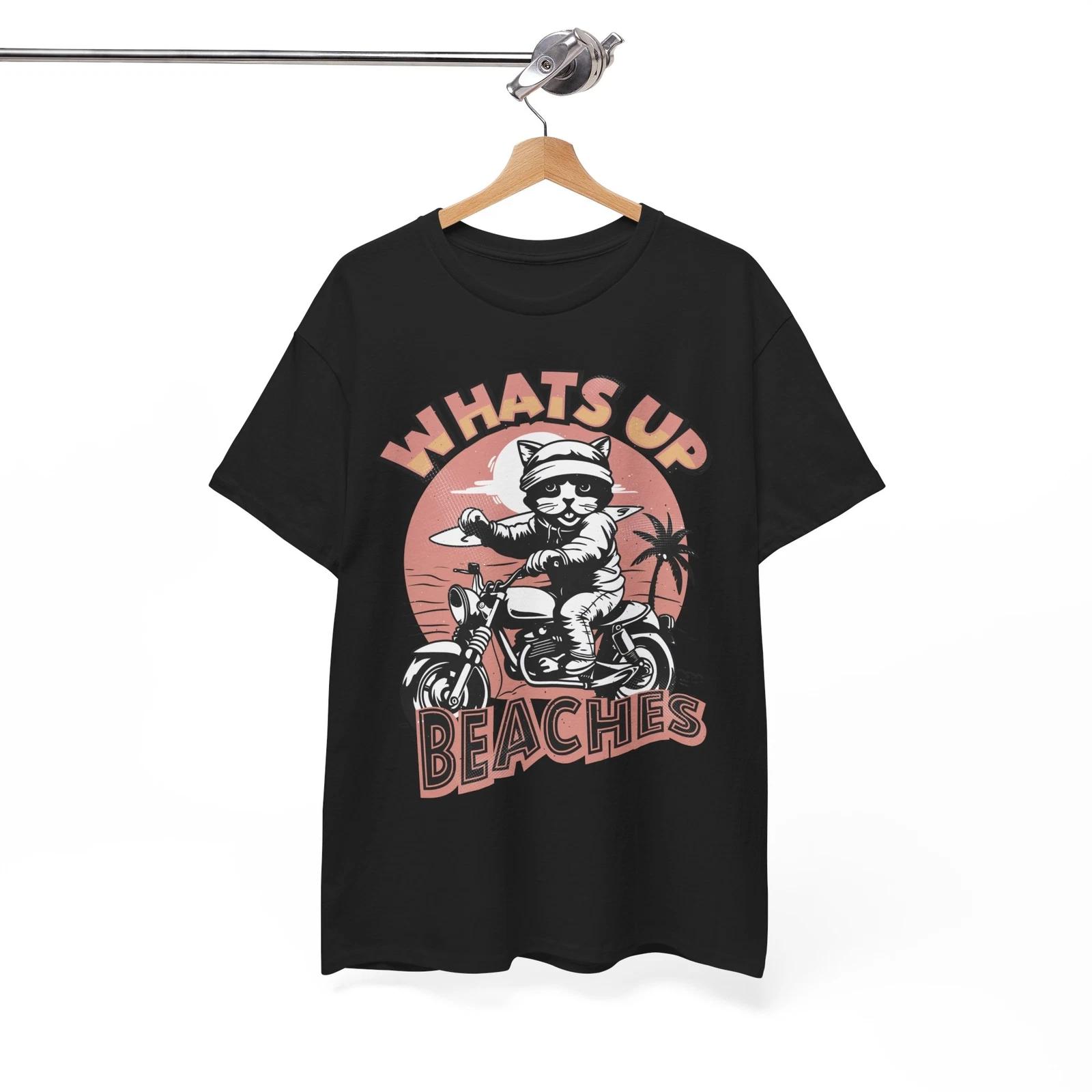 

Playful T-Shirt - Fun & Lighthearted Tee for a Good Time What s Up Beaches tee 4XL