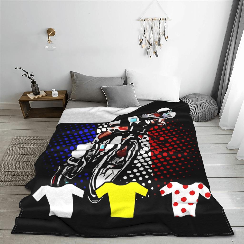 Tour De France Tadej Pogacar Wohndecke für Sofa Fahrrad Bike Liebe Fan Flauschige Weiche Plüschdecke Mehrere Größen für Alle Jahreszeiten