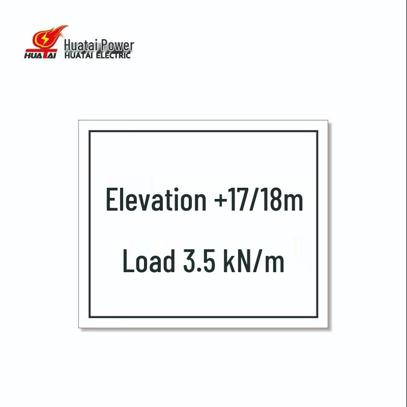 HUATAI HT-FSN-N02 Stainless Steel Electrical Load Sign