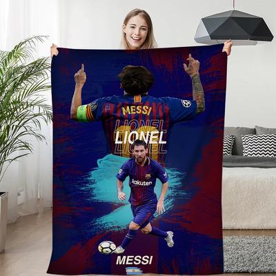 Winter Blanket Sofa Messi Digital Print King Size Warm Knee Bed Fleece Camping Custom Fluffy Soft Blankets Microfiber Bedding