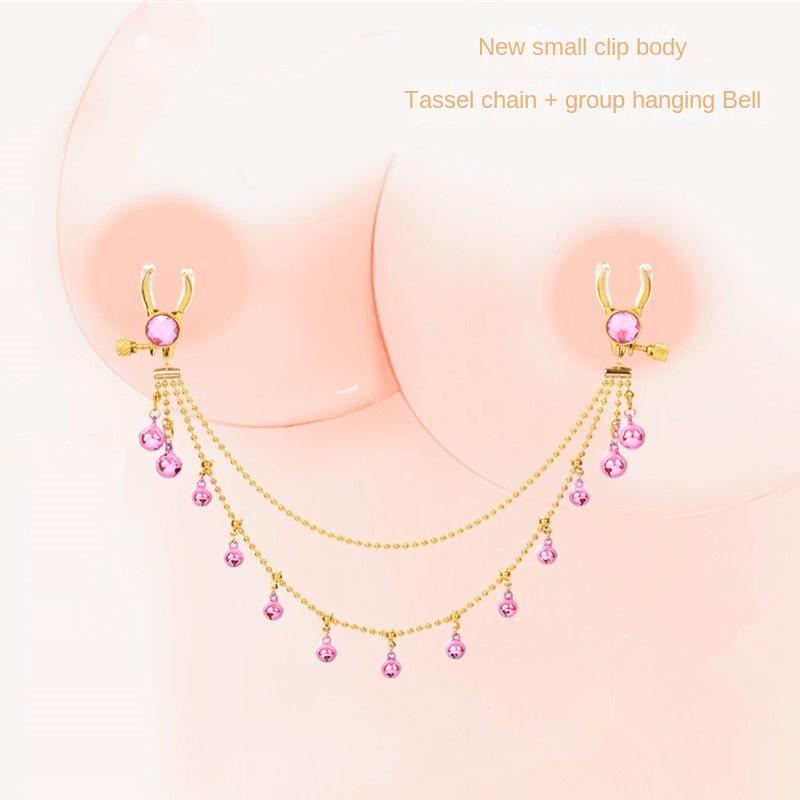 Quaste Brustclip mit Glöckchen Yin Clip Sexspielzeug Set SM Flirten