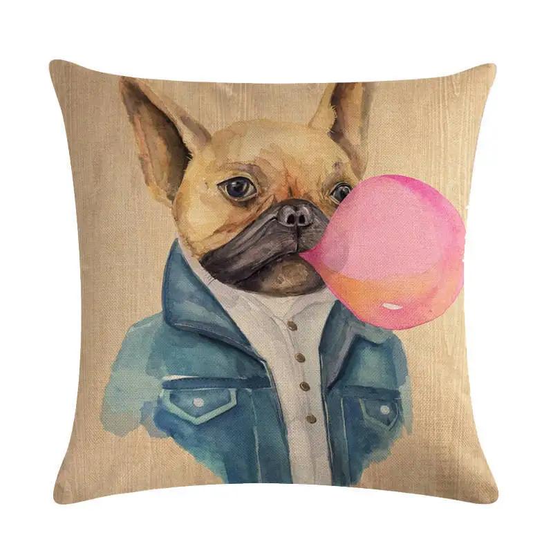 Interesting Animal Body Pillow Case Linen Seat Cover Office Home Sofa Decorative Cushion Cover 45*45Cm