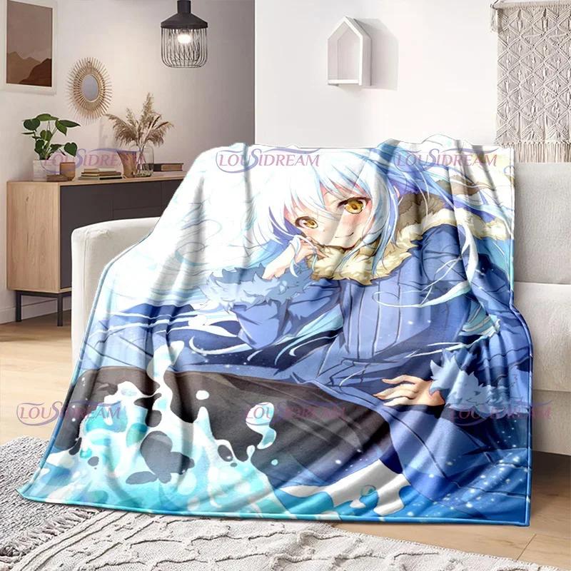 That Time I Got Reincarnated As A Slime Blankets Anime Cartoon Rimuru Tempest Blankets Home Flannel Blanket Sofa Throw Blanket