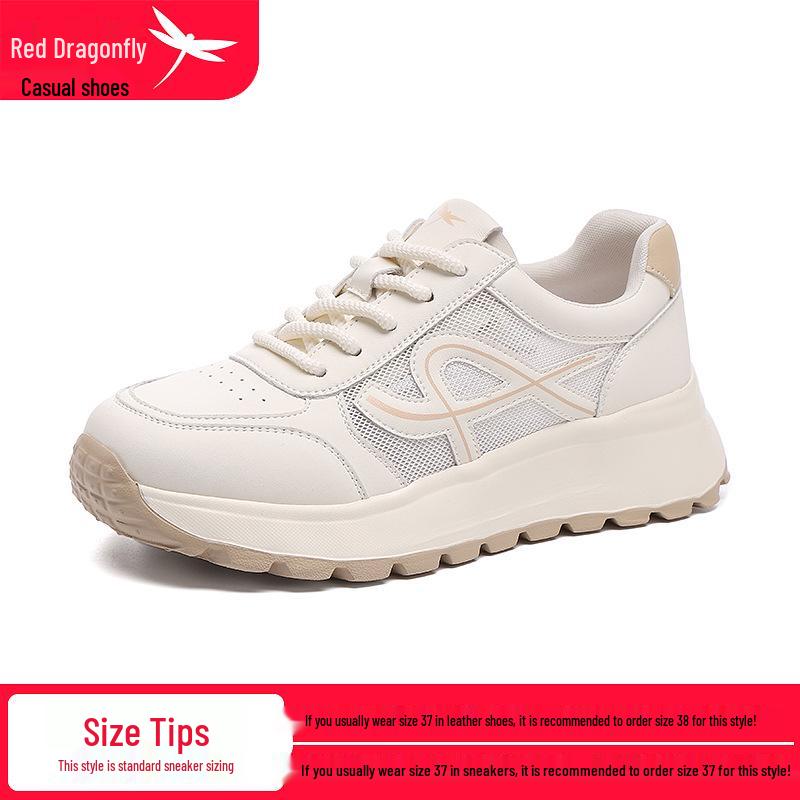 Red Dragonfly 2025 Women s Breathable Mesh Loafers - Summer Casual Sports Shoes 35