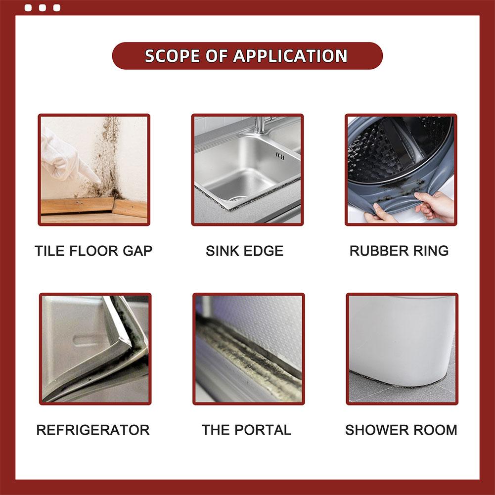Household Mold Remover Gel Multi-purpose Mildew Repellent Gel Mildew Remover for Furniture Tile Floor Cleaning