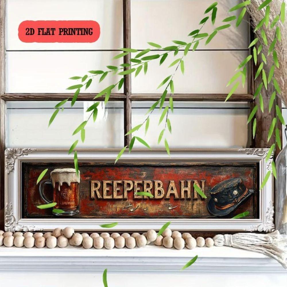 Retro Metal Wall Art for Home Office Beer Bar Decor