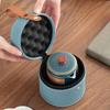 Portable indoor and outdoor tea making ceramic gift travel tea set