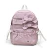 Schoolbag Korean Version Ins Cute Polka Dot Bow Backpack Women's Large-capacity Student Schoolbag Casual Versatile Commuter Backpack