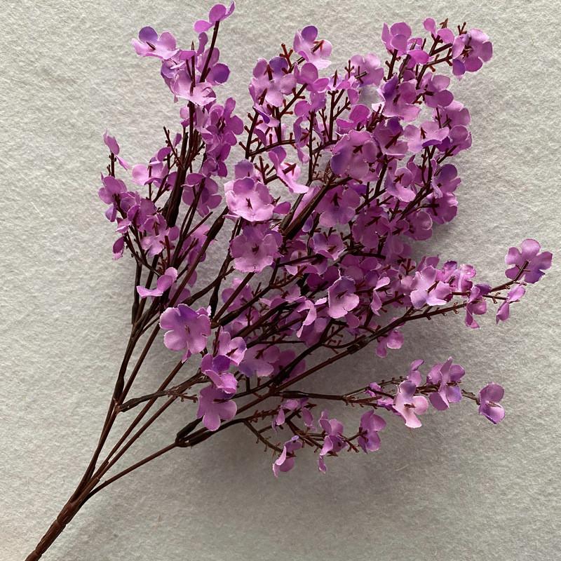 

Искусственные цветы гипсофилы ручной работы для декора гостиной, подарки 37cm фиолетовый