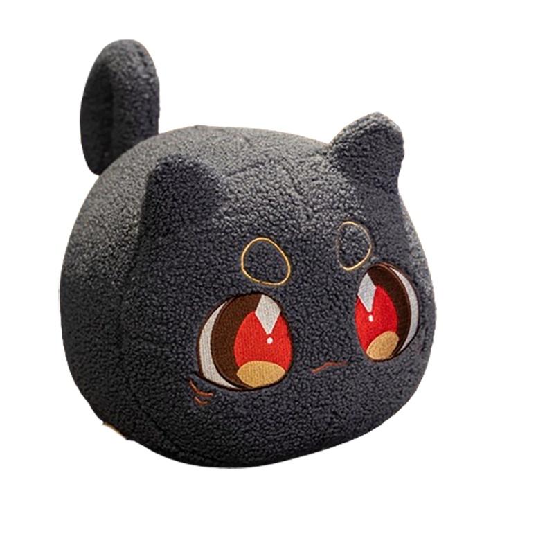 

Charming Big Eye Cat Plush Pillow In Various Colors For Cat Lovers Delight 12cm/4.72in сірий колір