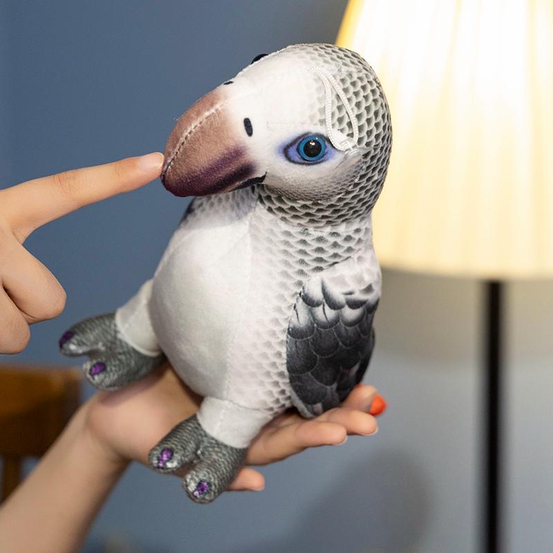 25cm Cute Simulation Parrot Plush Doll Lifelike Colorful Standing Birds Plush Toy Home Decor Birthday Gift for Boys and Girls