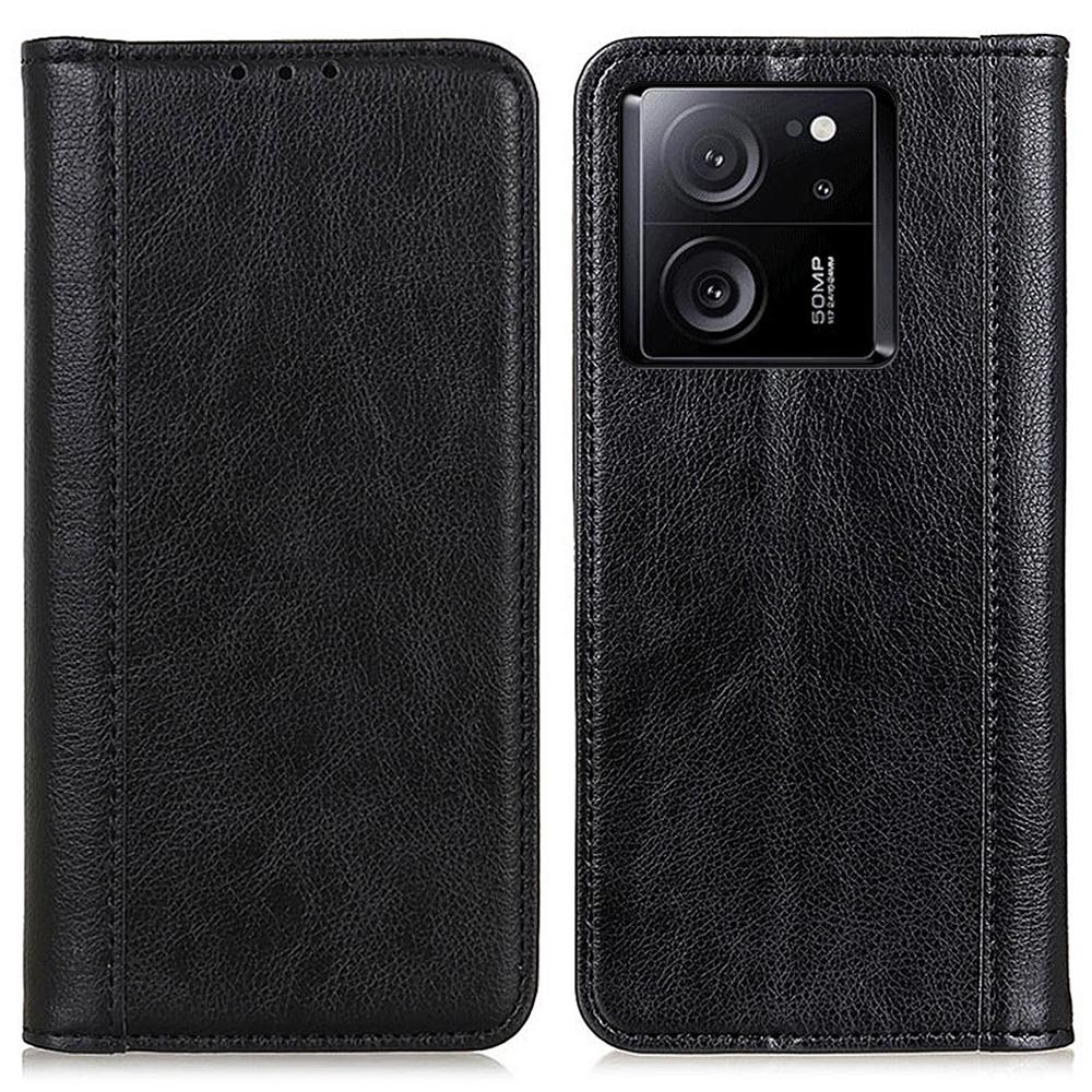 For Xiaomi 13T/13T Pro/Redmi K60 Ultra Case Wallet Split Leather Phone Cover Litchi Texture Stand Shell