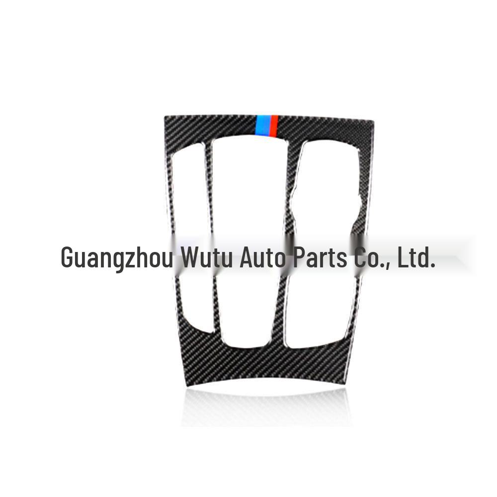 Real Carbon Fiber Gear Shift Console Panel Sticker for BMW X5/X6 F15/F16
