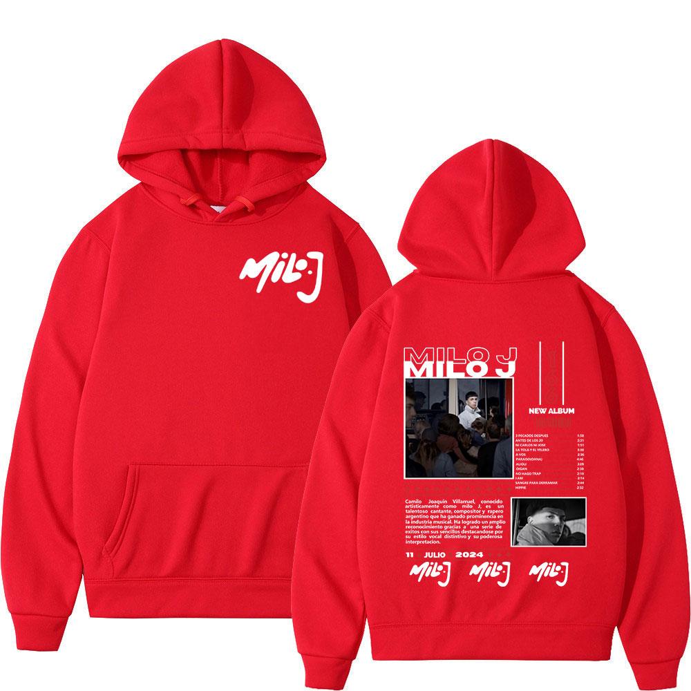 Rapper Milo J 166 Album Merch Hoodies Fashion Hip Hop Sweatshirts Mens Women Clothing Long Sleeve Oversized Pullovers Streetwear