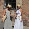 Ins Blogger Natural Straw Pillbox Hat Flat Berets Women HandWoven Sun Hat Summer Circle Concave Top Church Derby Party Beach Cap